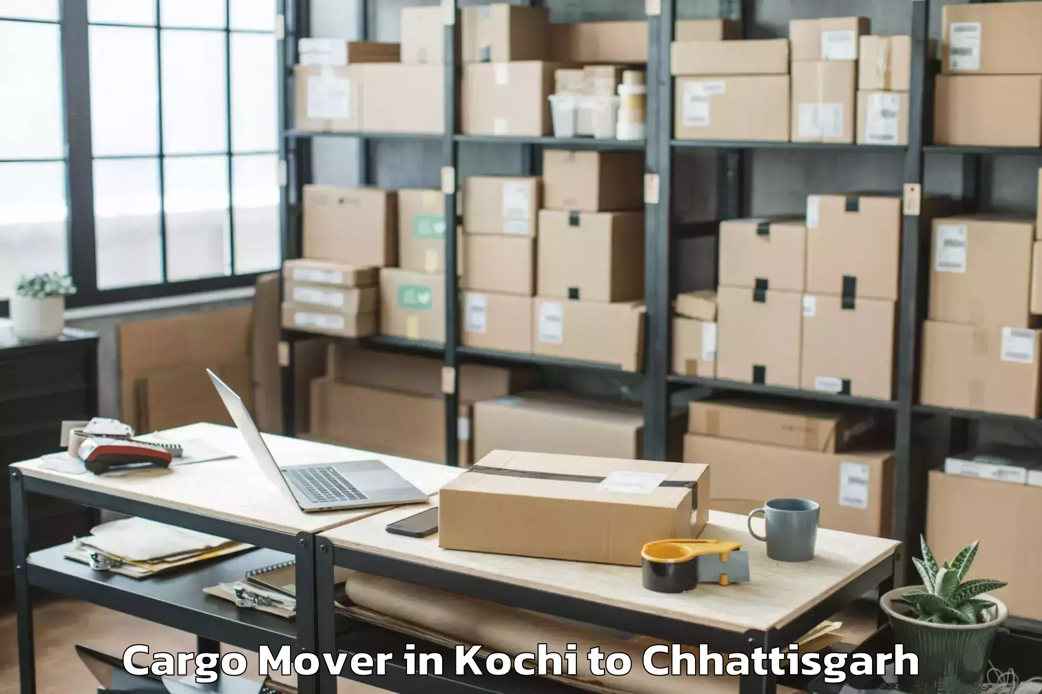 Hassle-Free Kochi to Atal Nagar Nava Raipur Cargo Mover